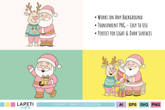 Christmas PNG elements for print and cut projects