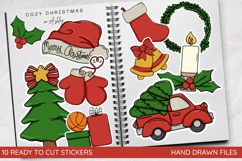 Christmas Stickers - Ready to Cut PNG Files Product Image 1