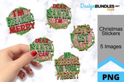 Christmas Stickers - Christmas Sarcastic Stickers Product Image 1