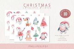 Christmas printable stickers- for Cricut and Silhouette Product Image 1