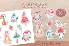 Christmas Santa Claus printable stickers Product Image 1
