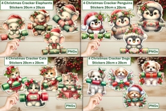 32 Cute Christmas Stickers Bundle PNGs Product Image 2