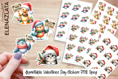 Cute christmas bird Stickers | Christmas Stickers Product Image 1