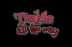 Christmas sticker lettering typography text vector Product Image 2