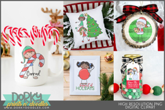Holiday Stick Kids Clipart Christmas, Easter, Halloween, Etc Product Image 3