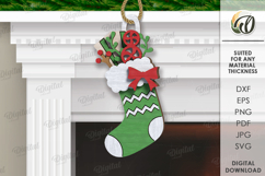 Christmas Stockings Bundle Laser Cut. Christmas Decor SVG Product Image 7