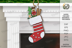 Christmas Stockings Bundle Laser Cut. Christmas Decor SVG Product Image 9