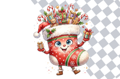 Christmas Stocking Filled with Gifts PNG Clipart Bundle Product Image 2