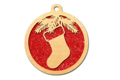 Christmas Stocking Ornament SVG Product Image 2