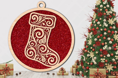 Christmas Stocking Ornament SVG Product Image 2