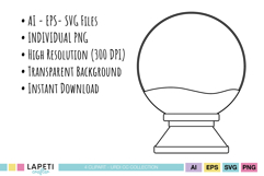 holiday outline clipart bundle cricut svg
