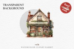 Christmas Storefront House Santa Winter Shop Clipart PNG Nursery wall art card making collage printable files xmas decor junk journal sublimation santa watercolor Christmas Santa Elf House clipart, christmas storefront, holiday winter shop bakery Decor