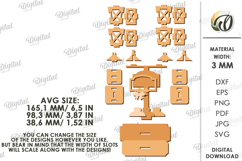 Christmas Street Lamp Place Name Stands Bundle Laser Cut Product Image 5
