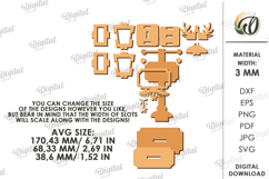 Christmas Street Lamp Place Name Stand Laser Cut Product Image 2