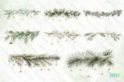 Christmas String Sublimation Clipart Bundle Product Image 8