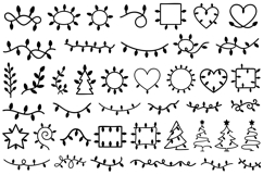 Christmas String Lights SVG Bundle - 43 Designs Product Image 1