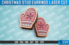 Christmas Stud Earrings Laser Cut SVG | Accessories | CNC Product Image 6