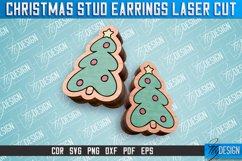 Christmas Stud Earrings Laser Cut SVG | Accessories | CNC Product Image 7