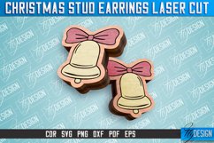 Christmas Stud Earrings Laser Cut SVG | Accessories | CNC Product Image 9