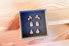 Christmas Stud Earrings Laser Cut Files Product Image 4