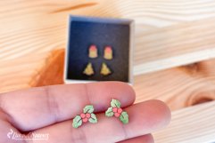 Christmas Stud Earrings Laser Cut Files Product Image 2