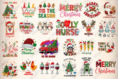 Christmas Sublimation Bundle | 130 Christmas PNG Designs Product Image 3