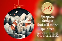 Christmas Ornaments Sublimation Bundle / Round Christmas PNG Product Image 2