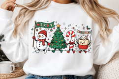 Christmas Sublimation Design, Typography T shirt Design Product Image 5