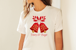 Red and Gold Watercolor Christmas Collection - Folk Art Product Image 9