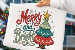 Christmas Merry and bright Sublimation Design Product Image 3