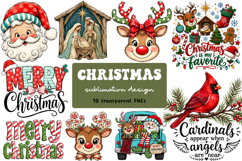 Christmas Sublimation Design, Funny Sublimation PNG Product Image 1