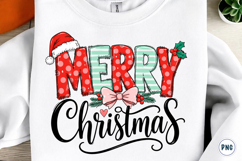 Merry Christmas Doodle Letters PNG Product Image 1