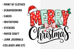 Merry Christmas Doodle Letters PNG Product Image 2