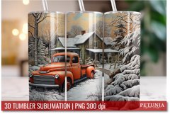 Christmas sublimation design being used as a Christmas 20oz tumbler print
