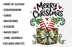Christmas Sublimation Design Hand Drawn PNG Product Image 2