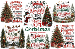 Christmas Sublimation Designs, Christmas sublimation PNG Product Image 1