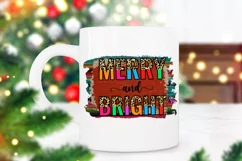 Merry and Bright Christmas Sublimation I Holiday Sublimation
