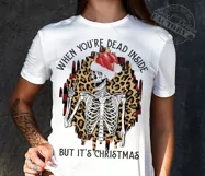 When You're Dead Inside PNG, Christmas PNG Product Image 4