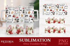 Christmas Sublimation 40oz Tumbler Wrap | 40oz Tumbler Wrap Product Image 1