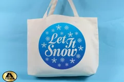 Let It Snow SVG Christmas Ornament SVG Farmhouse Door Sign Product Image 2