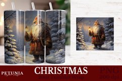 Christmas sublimation PNG being used as a 20oz Tumbler Wrap print