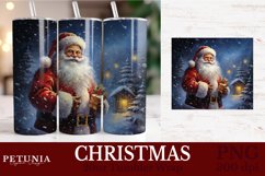 Christmas sublimation PNG being used as a 20oz Tumbler Wrap print