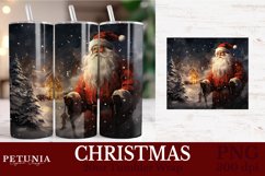 Christmas sublimation PNG being used as a 20oz Tumbler Wrap print