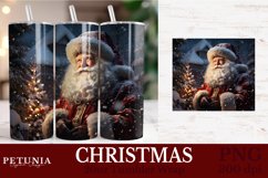 Christmas sublimation PNG being used as a 20oz Tumbler Wrap print
