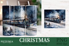 Christmas sublimation PNG being used as a 20oz Tumbler Wrap print