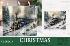 Christmas sublimation PNG being used as a 20oz Tumbler Wrap print