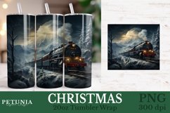 Christmas sublimation PNG being used as a 20oz Tumbler Wrap print