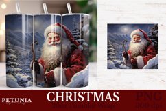 Christmas sublimation PNG being used as a 20oz Tumbler Wrap print