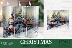 Christmas sublimation PNG being used as a 20oz Tumbler Wrap print