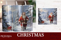 Christmas sublimation PNG being used as a 20oz Tumbler Wrap print